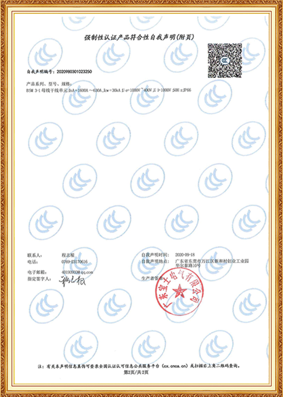 强造性认证产品切合性自我申明