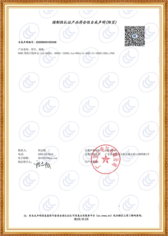强造性认证产品切合性自我申明