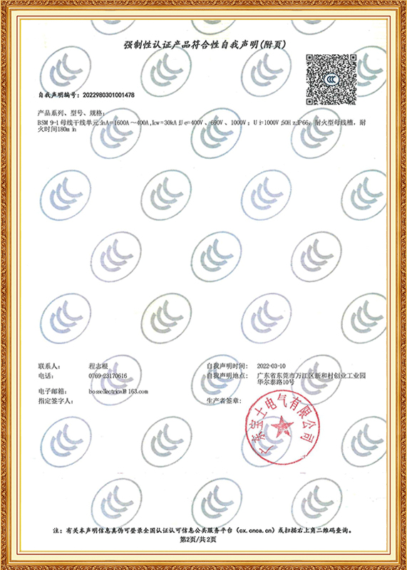 强造性认证产品切合性自我申明