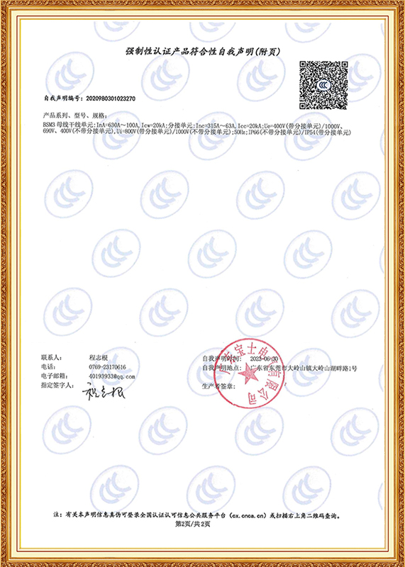 强造性认证产品切合性自我申明