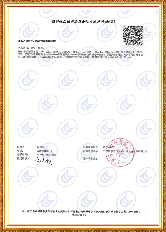 强造性认证产品切合性自我申明